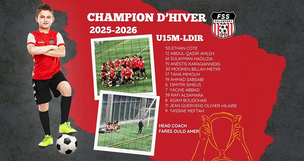 Fss U15M LDIR Champion d’hiver 25/26