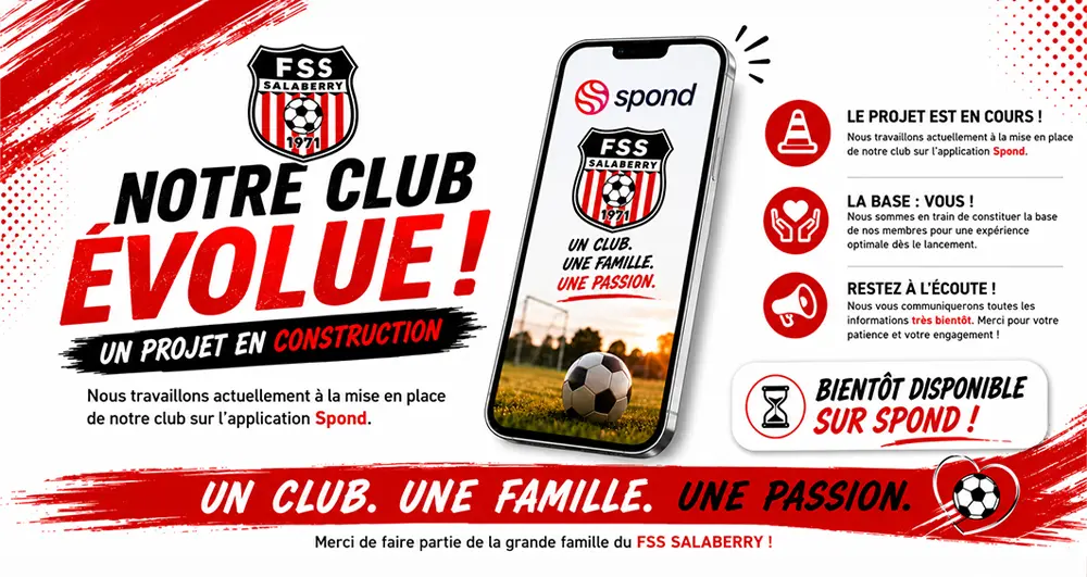 Notre club évolue!
