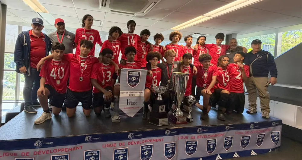 U15 LDIR — Champions de la ligue de Concordia, Vainqueurs de la Coupe du Président, Champions du Tournoi National du CS Roussillon