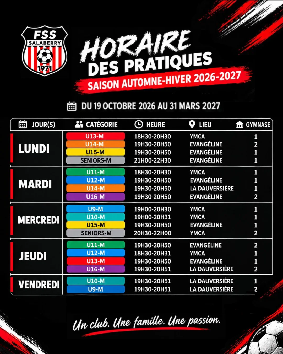 Fss Horaire pratiques tableau